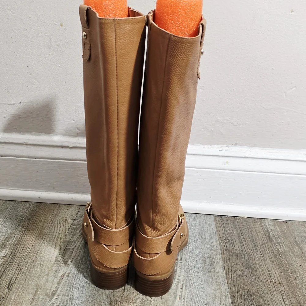 Nine West Tan Leather‎ Knee-High Boots